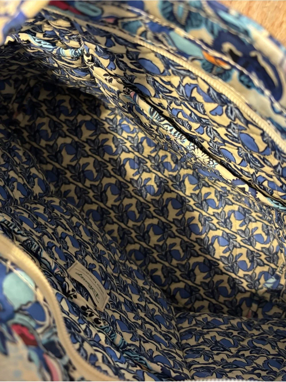 Vera Bradley Blue Floral Quilted Tote